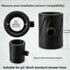 High Pressure Vortex Shower Head for Men Circular Spiral Water Flow Strong Sensation Fast Speed Shower for Personal Relaxation