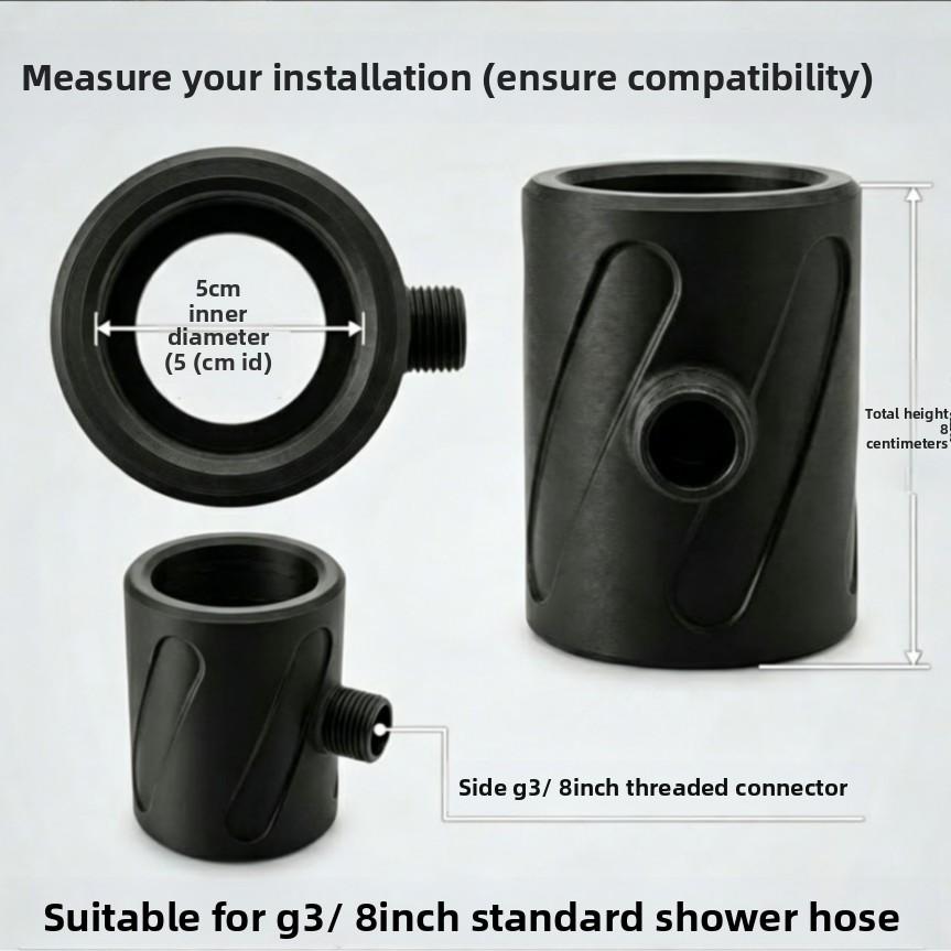 High Pressure Vortex Shower Head for Men Circular Spiral Water Flow Strong Sensation Fast Speed Shower for Personal Relaxation