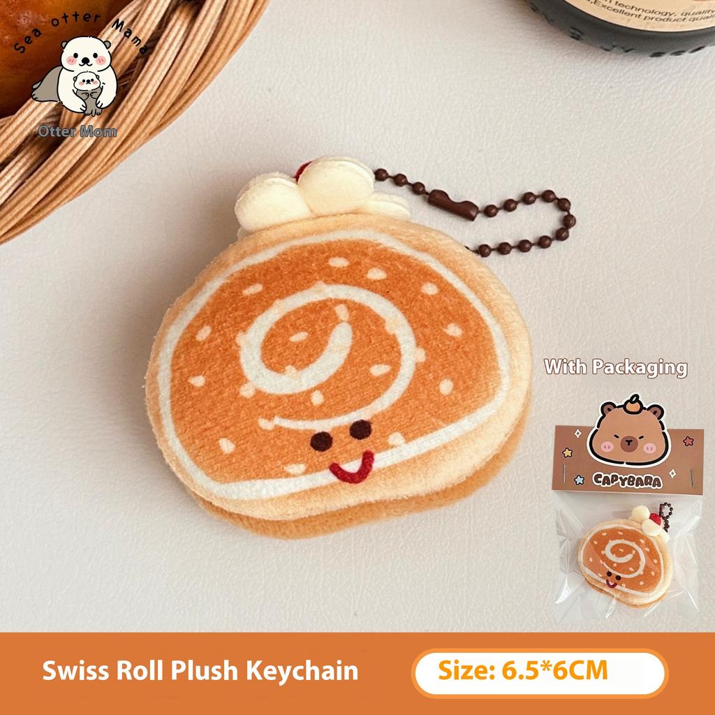 Creative Cartoon Food Plush Doll Pendant Girl Versatile Keychain Backpack Pendant Decorative Doll