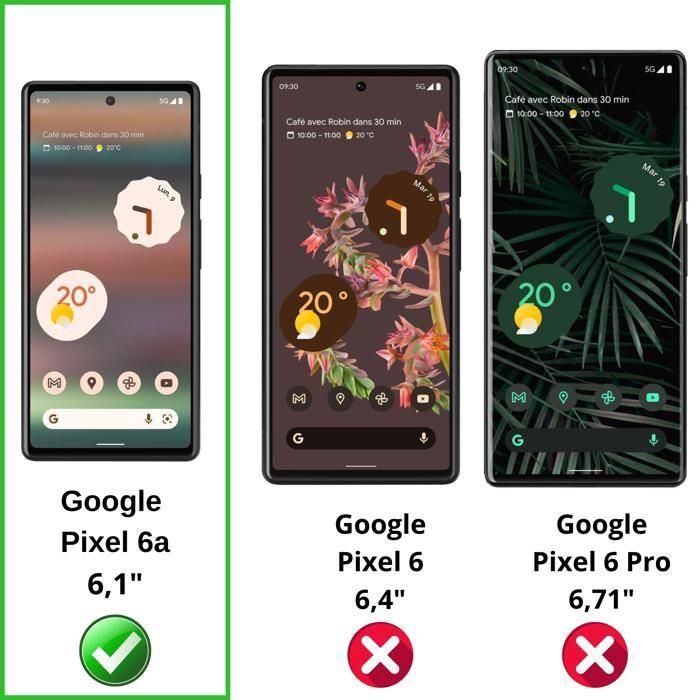 Case and Neck Strap for Google Pixel 6a - Transparent Soft TPU Adjustable Black Cord Phonillico®