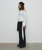 Saendeulig One Shoulder Unbalanced Strap T-Shirt_Ivory
