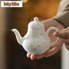 135ml Hand-painted Peach Blossom Teapot Japanese Tea Infuser Pot Tea Maker Kettle With Strainer Cafes Supplies Ornaments Craft