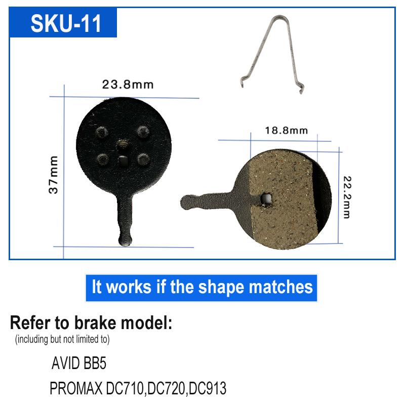 4 par Resin sykkel sykkel skive bremseklosser for SHIMANO SRAM AVID HAYES Magura Formula og scooter sykkel skive bremse