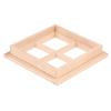 Wooden Traditional 4-Pane Window Frame 1:12 Scale Dollhouse Diy Accessory