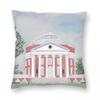 University Of Virginia Rotunda Square Pillowcase Polyester Linen Velvet Creative Zip Decor Sofa Seater Cushion Cover