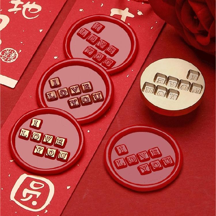 Brass Stamp Sealing Head for Envelopes Invitation Greeting Card Decorations Gift