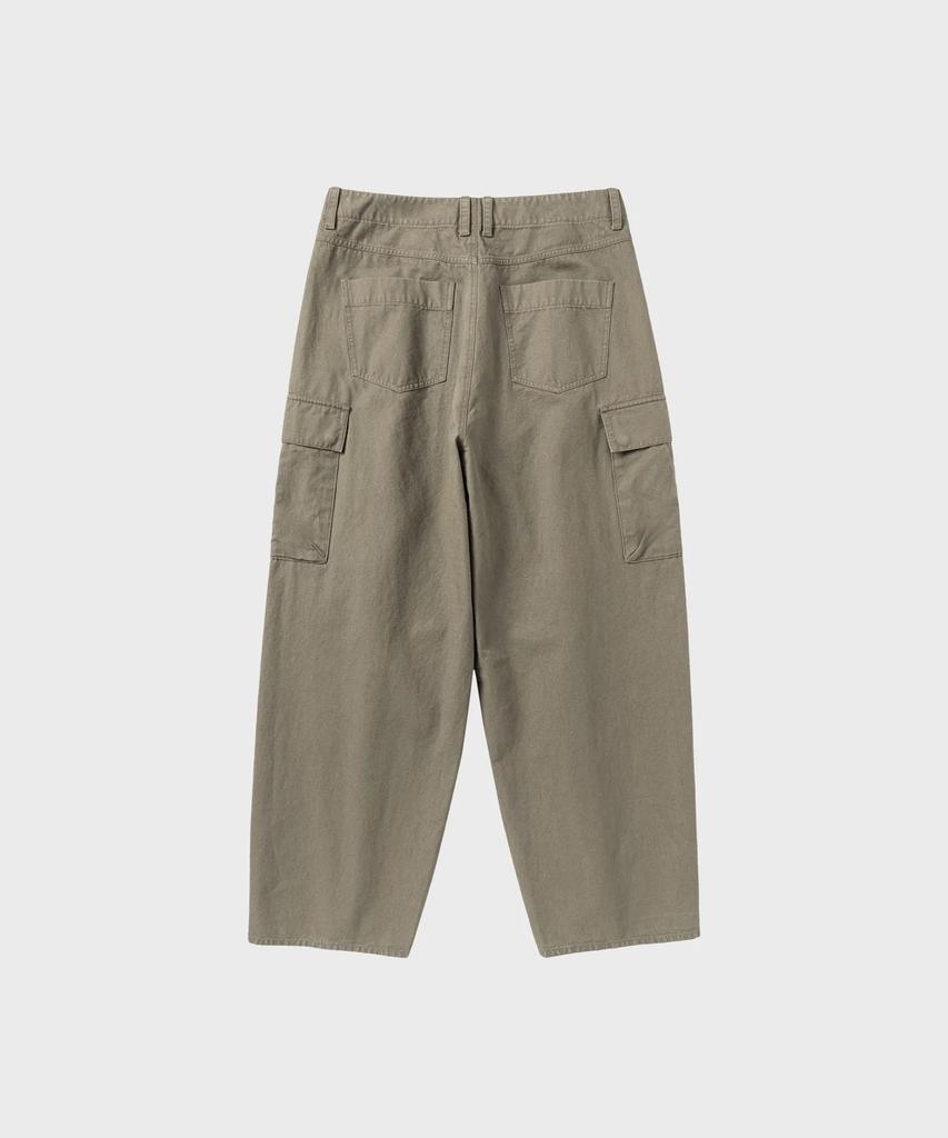 NONBLANK Washed Wide Curved Cargo Pants_Khaki