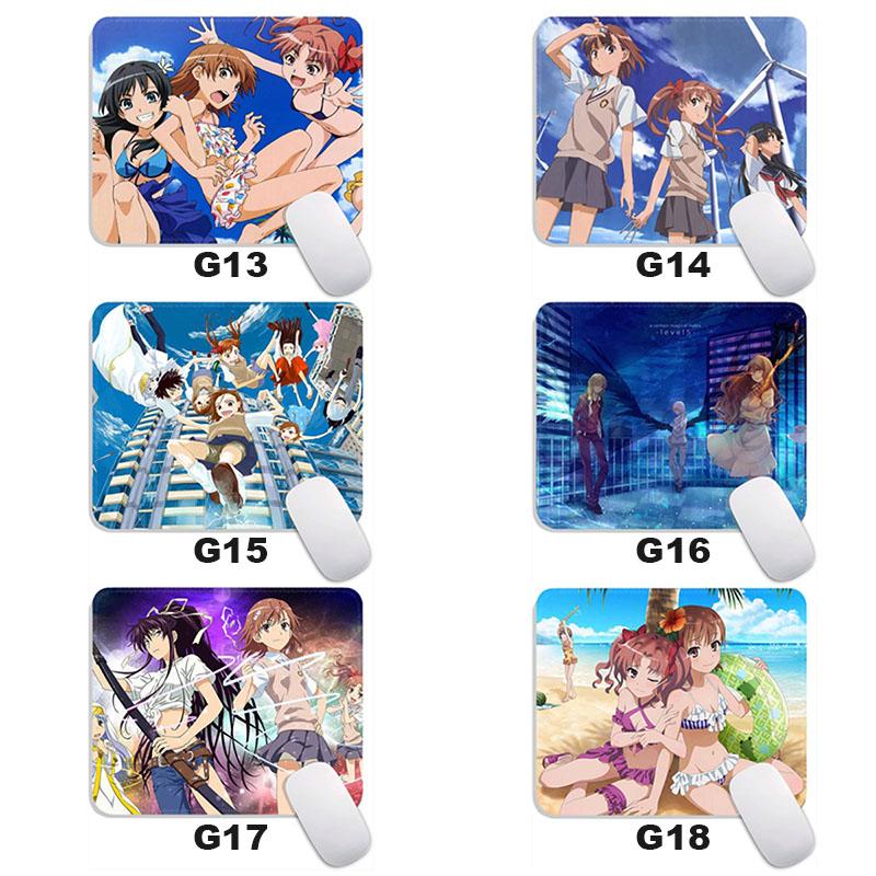 A Certain Magical I_Index Standard Anime Mouse Pad Edge Stitched Small Mousepad Gamer Travel MousePads Non-Slip Office Mousemat