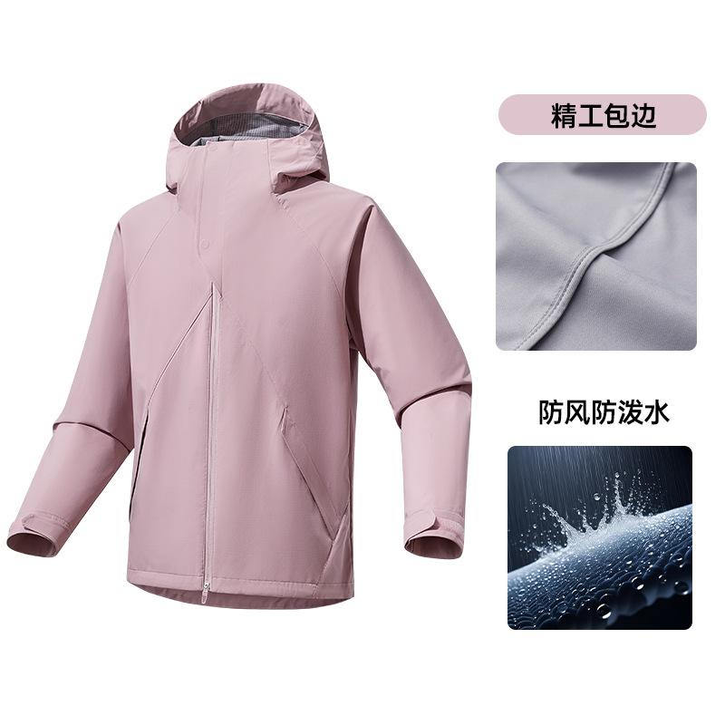 Heat-sealed Soft Shell Jacket Men's Business Quality Jacket Women's Outdoor Windproof Waterproof Velvet Warm Soft Shell Jacket