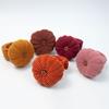 Pumpkin Shape Wrist Pin Cushion with Adjustable Snap Band Soft Corduroy DIY Needlework Craft Sewing Quilting Needles Holder Pincushion Sewing Supplies