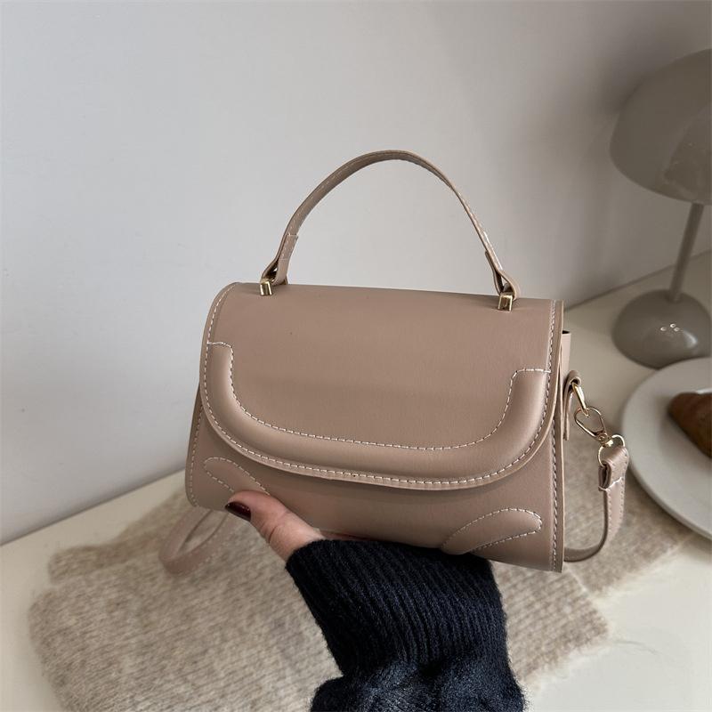 Yogodlns Crossbody Bag PU Leather Solid Color Shoulder Bag for Women Handbag Trendy Satchel Purse for Work Travel