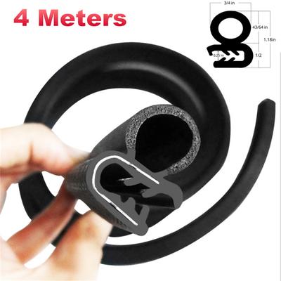 13ft Universal Car Edge Rubber Seal Door Protector Sealed Strip Weatherstrip