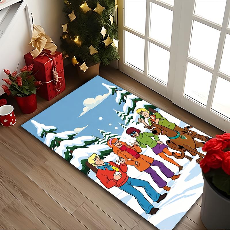Tappeto Stampato SCOOBY-DOO, Tappeto Multifunzionale per Sedia da Ufficio, Divano, Tappeto Facile da Pulire per Casa e Spazi Abitativi