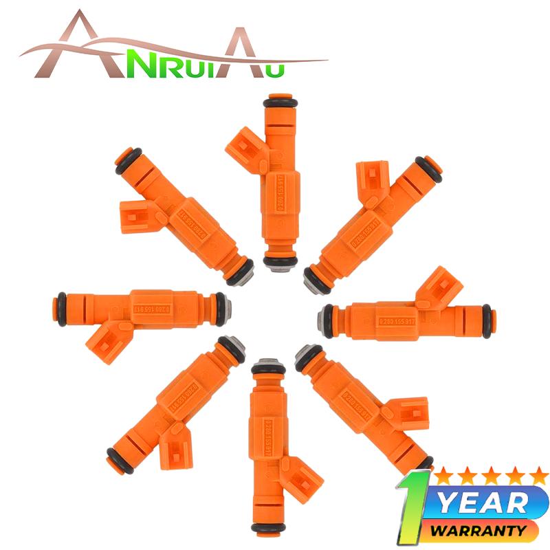 

For 2000-2005 Ford E350 Super Duty E450 Econoline F250 F350 F450 F550 Super Duty Excursion New 8PCS Fuel Injectors 0280155917