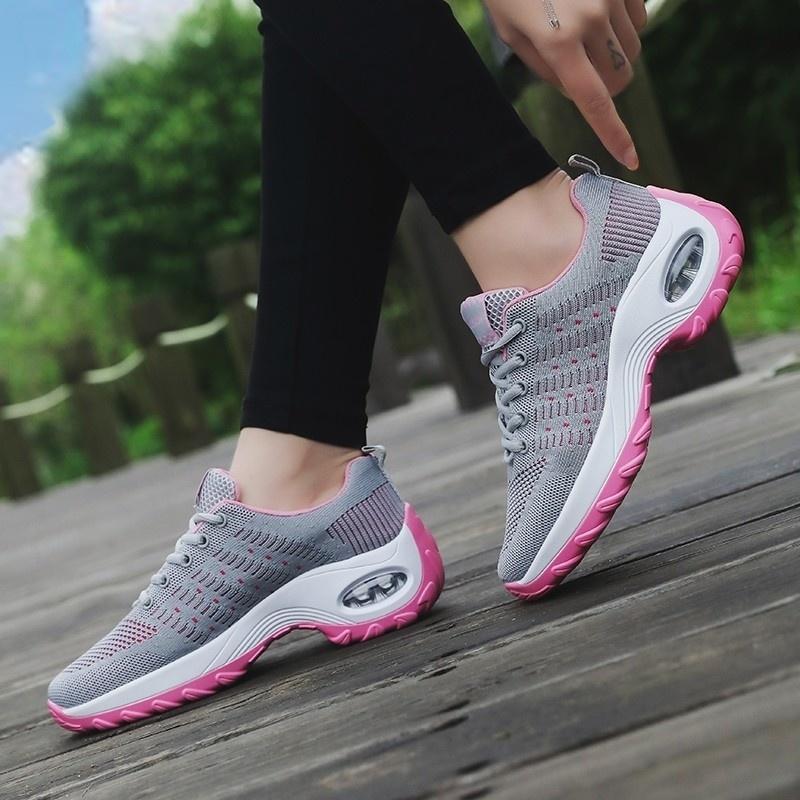 Fashion Platform Sneakers for Women Breathable Outdoor Running Sports Shoes Summer Walking Jogging Trainers Mesh Women's Vulcanize Shoes