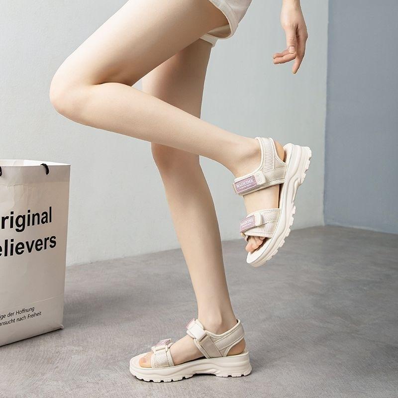 Platform sandals women's summer beach wear women's Velcro lightweight sports sandals