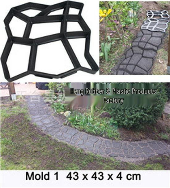 40cm Firkantet Sementstein Belegningsform for DIY Steingulvfliser