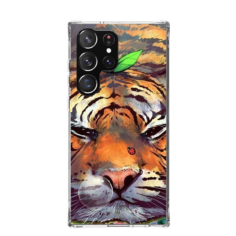 Superior Tiger Pattern Art Phone Case For Samsung Galaxy S26 S25 Edge S24 S23 FE S22 Ultra S21 Plus S20 + Fundas Cover Coque Gal