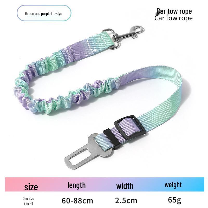 Pet Car Safety Belt with Round Ring for Dogs