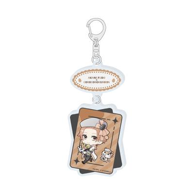 B PROJECT ~ Vášnivý milostný hovor ~ x Postavičky Sanrio 13 Fudo Akiken x Korokoro Kuririn [Ilustrace mini postavičky] Propojený akrylový klíčenka