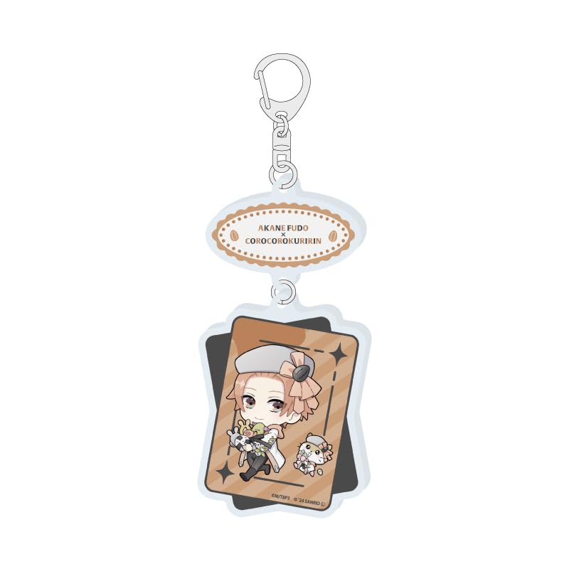 B PROJECT ~ Passionate Love Call ~ x Sanrio Characters 13 Fudo Akiken x Korokoro Kuririn [Mini Character Illustration] Linked Acrylic Keychain