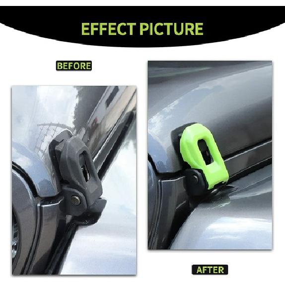 Engine Hood Lock Latches Catch Brackets Decor Cover for Jeep Wrangler JL JT 18+