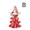 Xmas Tree Decors Christmas Soft Pottery Pendant Cute Angel Candy Tree Hangable Ornament for Indoor Outdoor Garden Yard Supplies