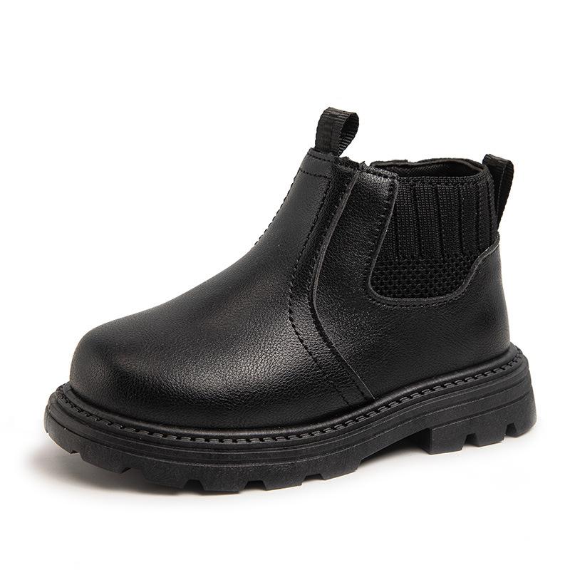 Children's Martin boots 2025 autumn and winter new girls short boots British style girls fashion single boots soft-soled boys leather boots