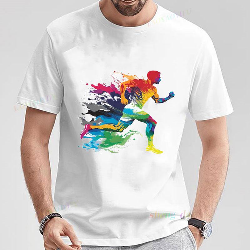 New Arrival Camisetas Running Graphic T Shirts Adult Letter Short-sleeve Cotton Goth Casual Loose Classics Sport Top Clothing