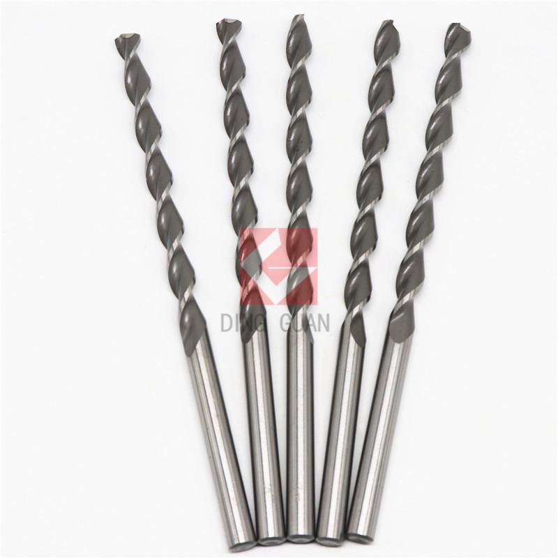 High-Speed Steel Parabolic Deep Hole Drill Bit, 250mm Long, 2-16mm Diameter, Straight Shank