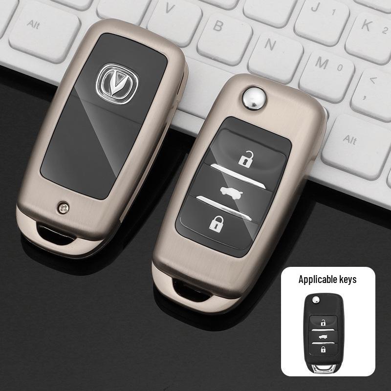 

Changan CS85 Coupe Key Case for Older Models: CS35 Plus & CS95 - Unisex Full-Cover Shell with Buckle