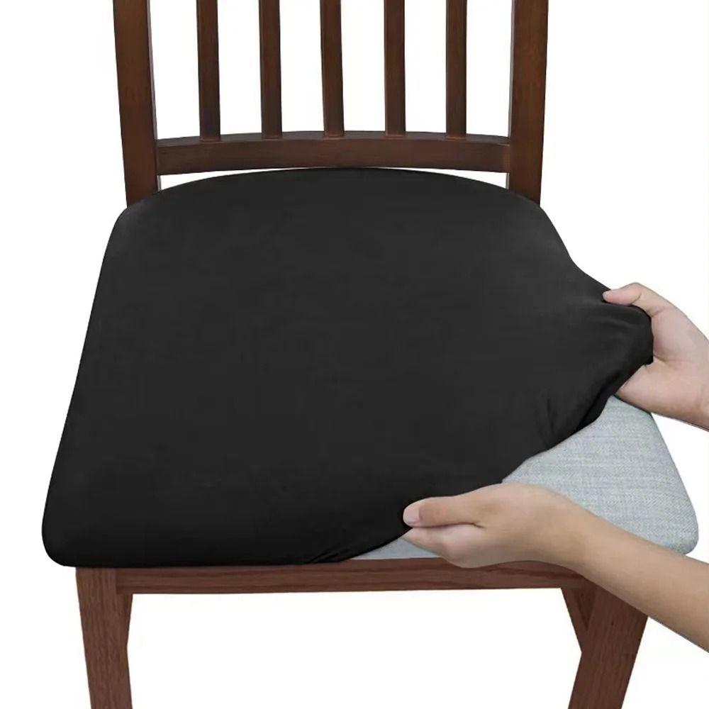 4Pcs Universal Stretch Chair Seat Cover Washable Dirt-resistant Chair Slipcover  Office