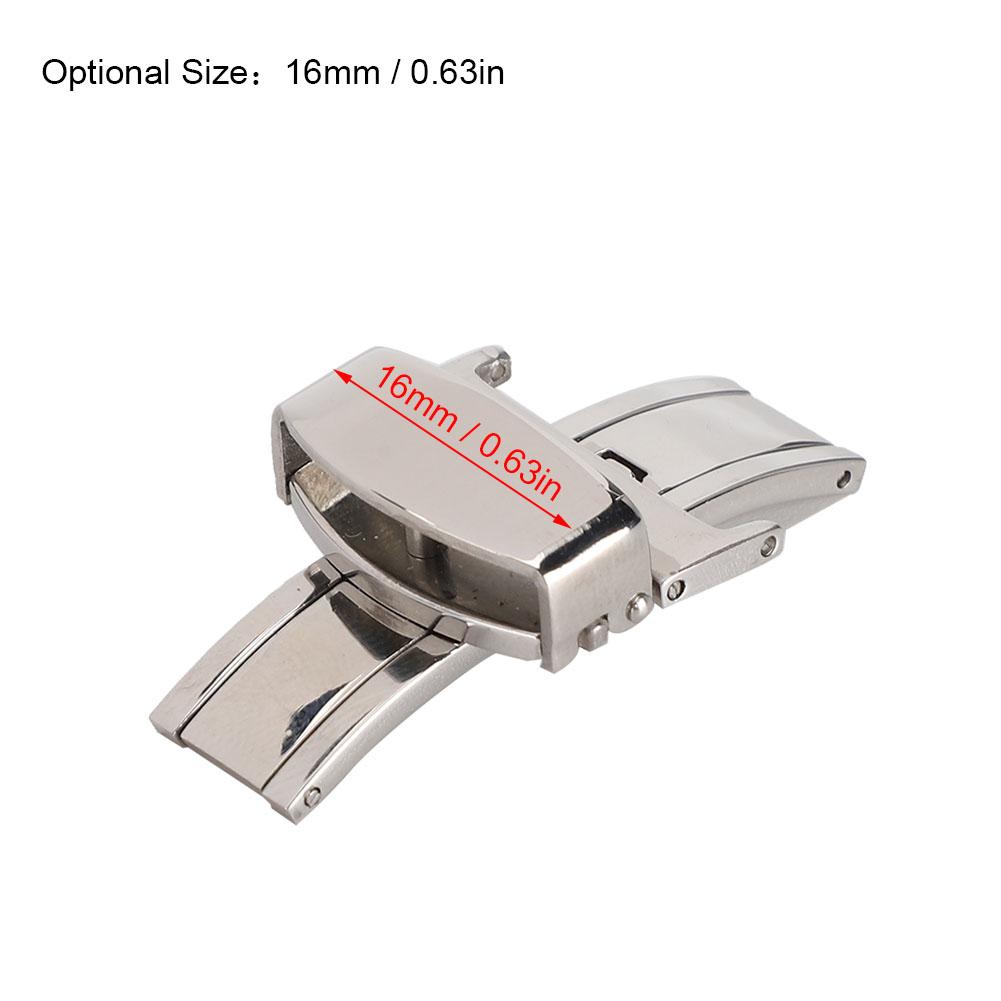 Stainless Steel Wear Resistant Watchband Buckle Watch Strap Clasp Replacement Accessory(14MM )