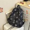 Schoolbag new Korean version ins bear printed schoolbag female high-value junior and high school students multi-compartment college style backpack