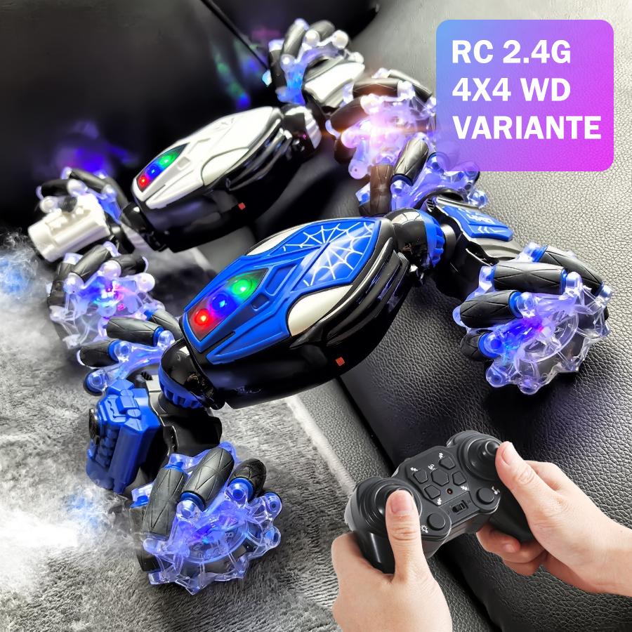 Spray twist 2.4G remote control stunt car Cool gesture induction 13 way control Sound light drift tail flick children's toy car