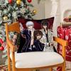 Classic Comic Cartoon VVampire Knight Pillow Case Silky Short Plush With Invisible Zipper Dustproof Sofa Cushion Cover