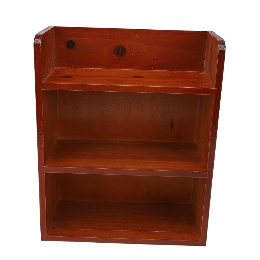 Meerlaags Houten Opbergrek Bureau Wandmontage Vintage Veelzijdig Houder voor Diverse Spullen voor Parfum Cosmetica
