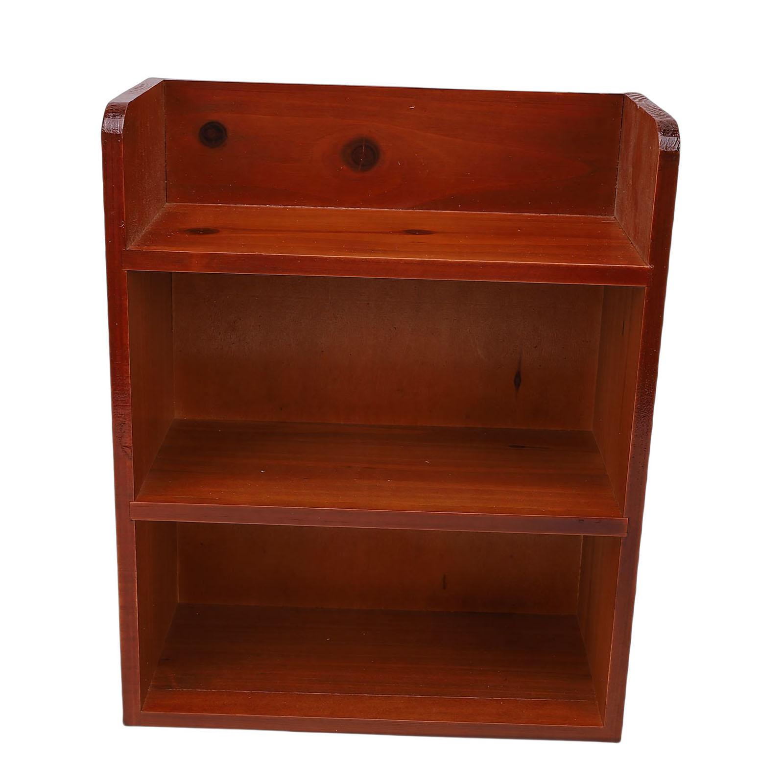 Многоуровневая деревянная полка для хранения Настольная Настенная Винтажная Универсальная Подставка для мелочей для Парфюмерии Косметики