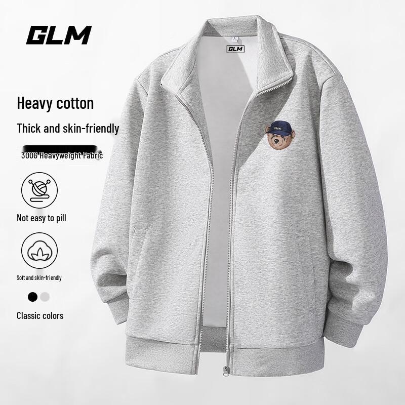 

GLM Men s Casual Zip-Up Sweatshirt Jacket 4XL