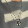 Simple Trendy Star Hollow Choker Necklace Pendant Neck Jewelry Accessories Women Men's Party Chain Necklace