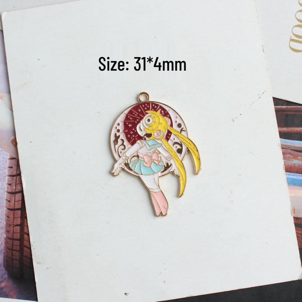 Korean Style K Gold Enamel Cardcaptor Sakura Charms & Pendants