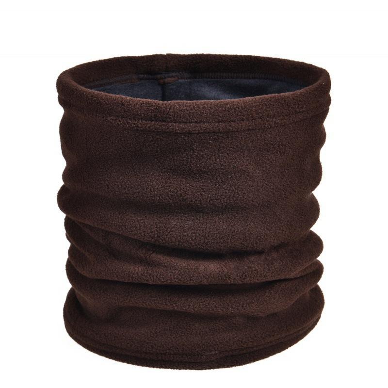 Men's and Women's Outdoor Sports Fleece Scarf Riding Mask Multi-functional Pull Rope Fleece Neck Cover