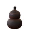 Large Retro Jianshui Purple Clay Gourd Jar for Pu'er and Green Tea Storage