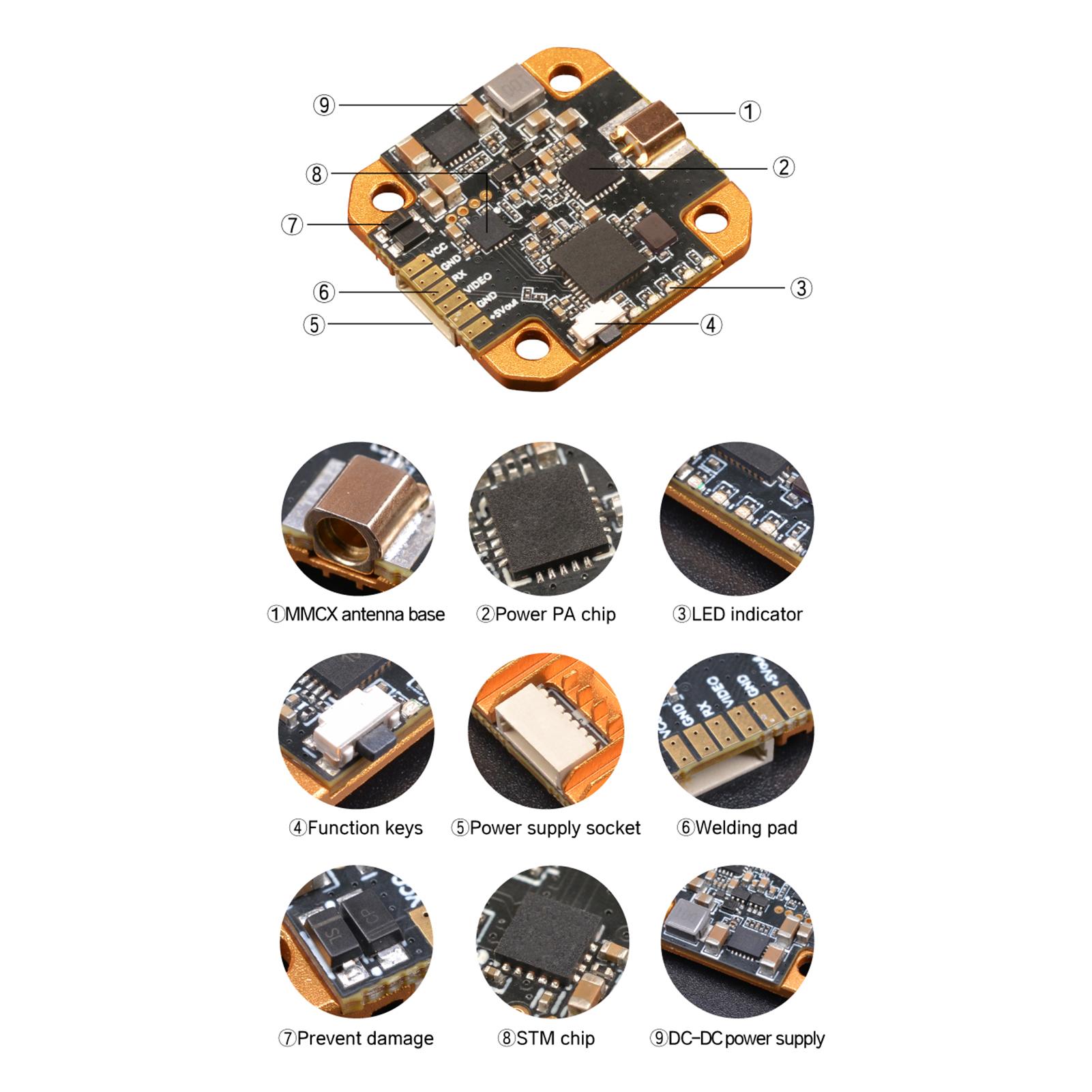 b＋com 4X lite Cumpără 5.8G VT5804 BAT Lite 1.3W OSD de mare putere 25/200/400