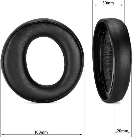 Replacement Black Cushion Ear Pads Earmuff Earpads Cup Cover Pillow Compatible with Sony Ps3 Ps4 Gold Wireless CECHYA-0083 Stereo 7.1 Virtual
