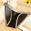 Women Sexy Briefs Low-rise Elastic Waistband Seamless Mesh Yarn Underwear Solid Color Lightweight Panties
