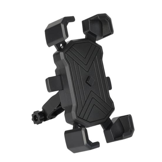 Fietstelefoonhouder Schokbestendige bevestigingsclip met antislip vier klauwen Klemarm Elektrische fiets Mobiele telefoonhouder Navigatiesteunbeugel