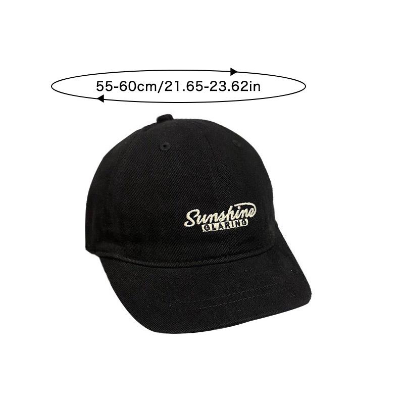 Cotton Baseball Hat Women Men Embroidery Letter Prints Street Style Niche Style Peaked Hats Hip Hop Sportss Dad Trucker Sun Cap Japanese Short Brim