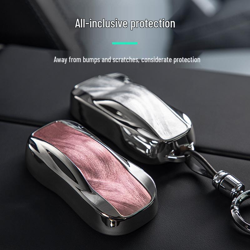 Lynk & Co 10EMP Car Key Bag TPU Cover with Gauze Texture