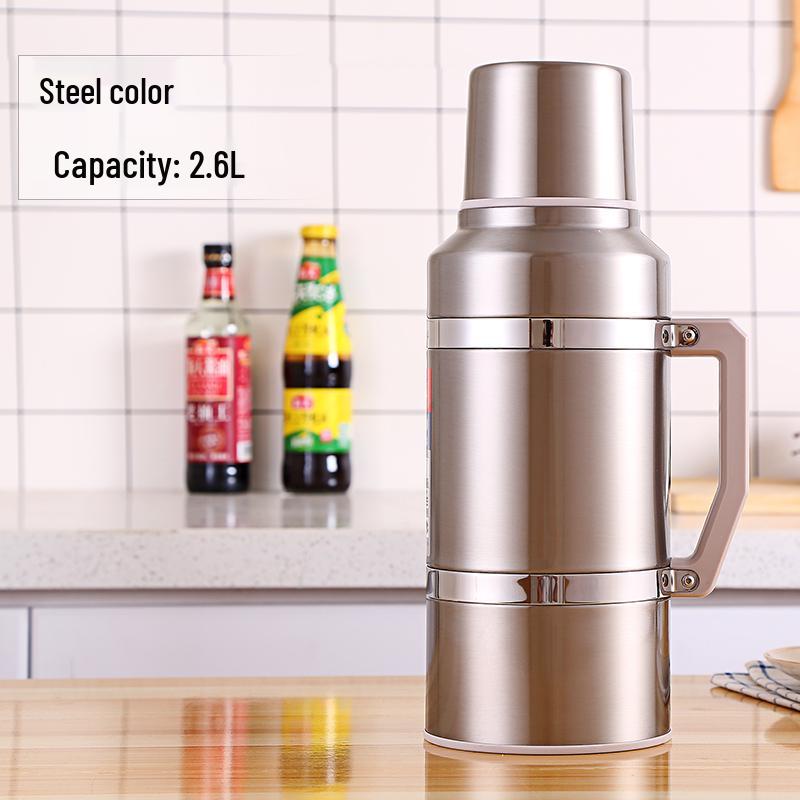 

Large Capacity Stainless Steel Thermos Flask for Home, Dorms, and Schools - 8 lbs Hot Water Kettle
